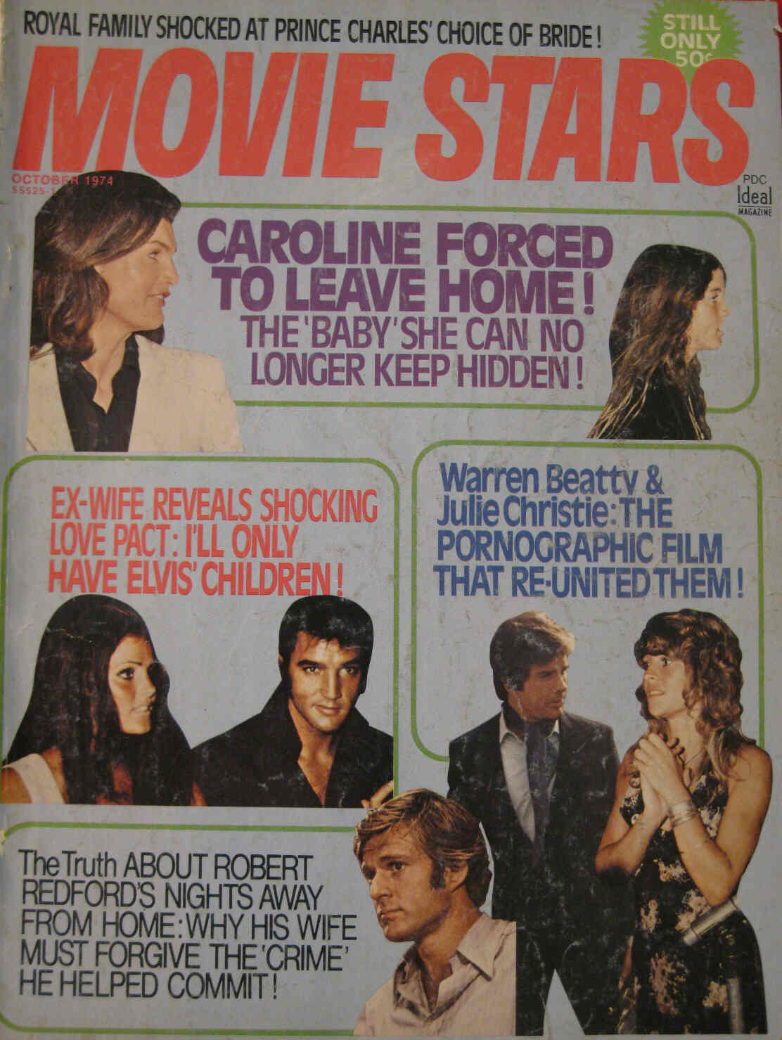 MOVIE STARS magazine side cover Issue 407 October 1974