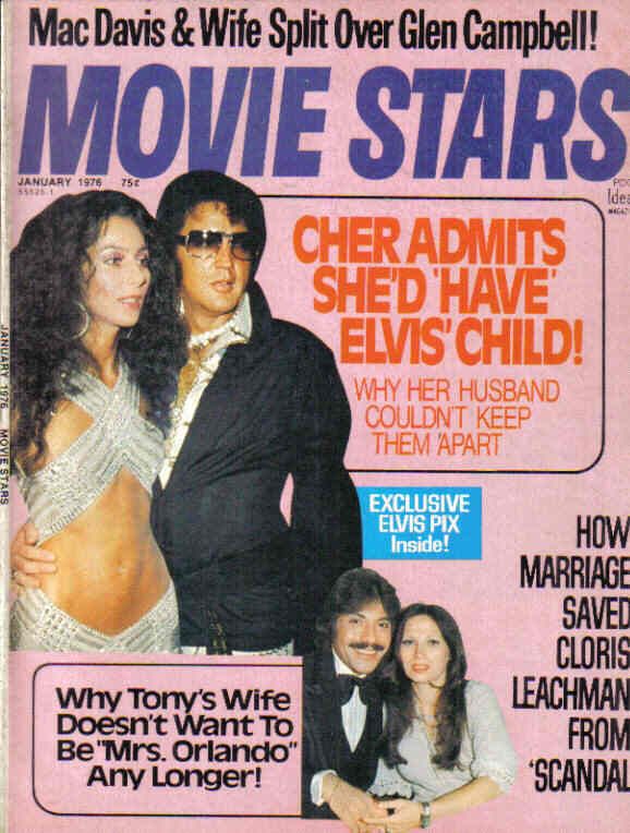MOVIE STARS magazine side cover Issue 422 January 1976