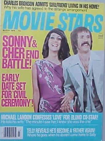 MOVIE STARS magazine side cover Issue 424 March 1976