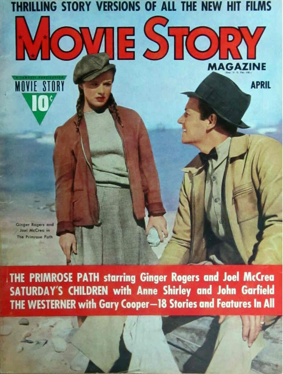 MOVIE STORY magazine cover April 1940