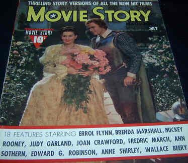 MOVIE STORY magazine cover July 1940