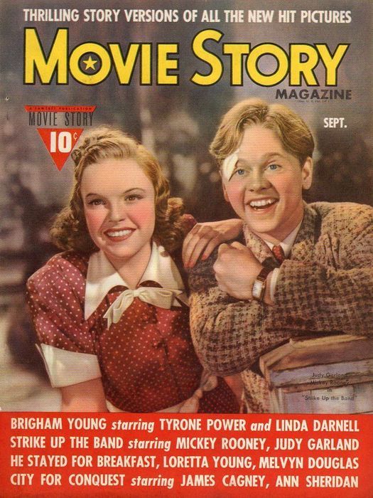 MOVIE STORY magazine cover September 1940