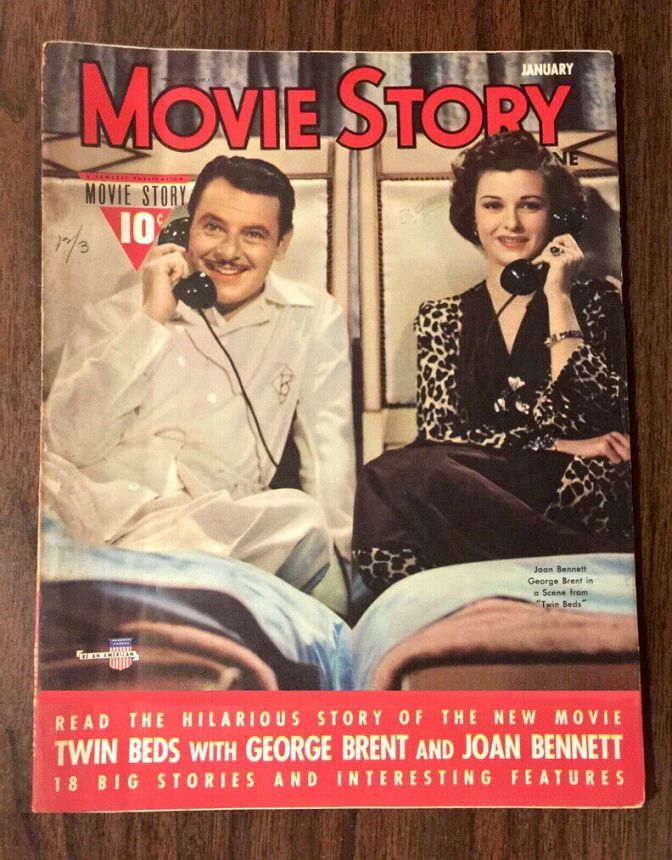MOVIE STORY magazine cover January 1942