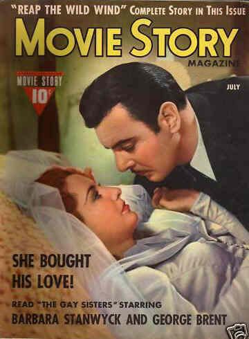 MOVIE STORY magazine cover July 1942