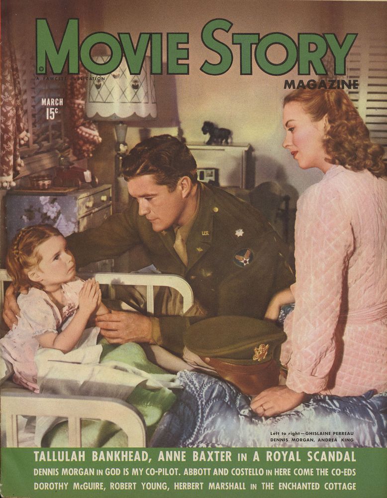 MOVIE STORY magazine cover March 1945