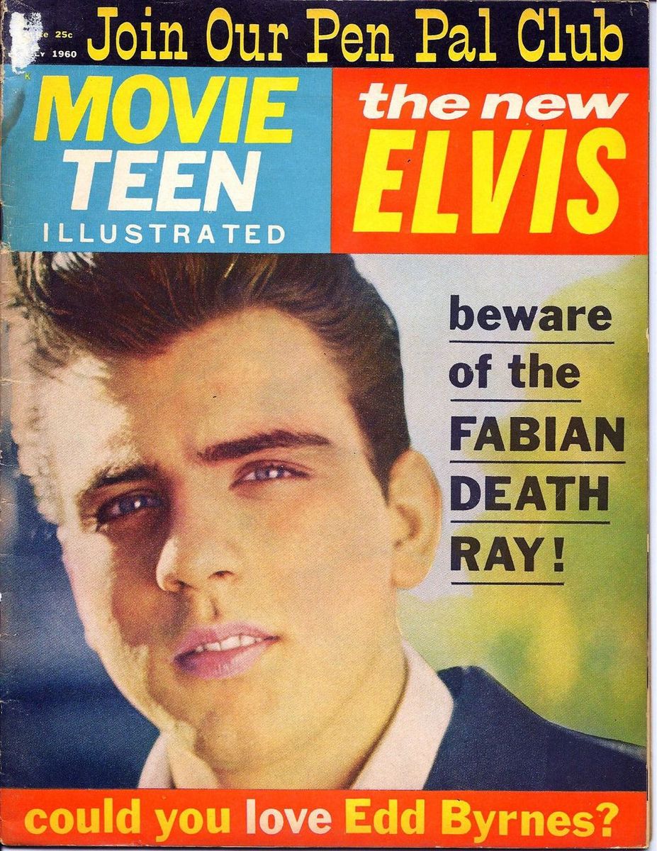 MOVIE TEEN ILLUSTRATED magazine side cover July 1960