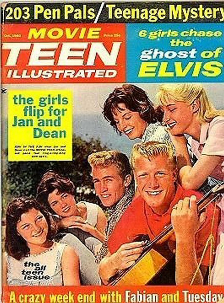 MOVIE TEEN ILLUSTRATED magazine side cover  October 1960