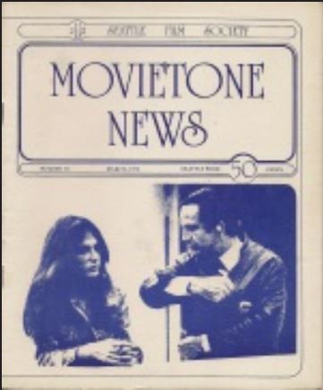 MOVIETONE NEWS magazine cover Issue 30 March 1974