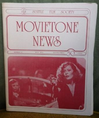 MOVIETONE NEWS magazine cover Issue 33 July 1974
