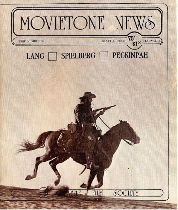MOVIETONE NEWS magazine cover Issue 52 October 1976
