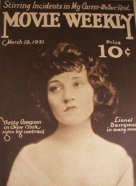 MOVIE WEEKLY magazine side cover 19 March 1921