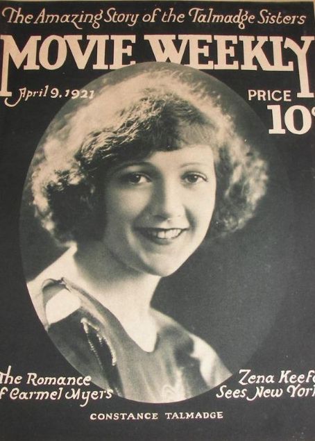 MOVIE WEEKLY magazine side cover 9 April 1921
