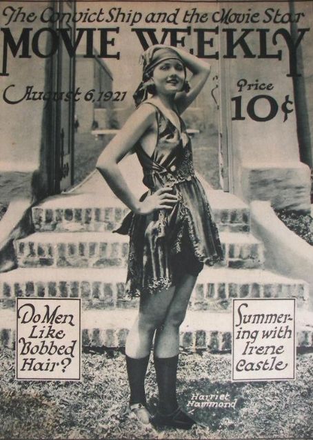 MOVIE WEEKLY magazine side cover 6 August 1921