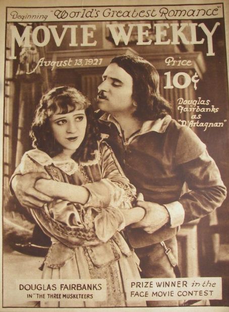 MOVIE WEEKLY magazine side cover 13 August 1921