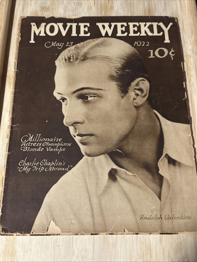 MOVIE WEEKLY magazine side cover 13 May 1922