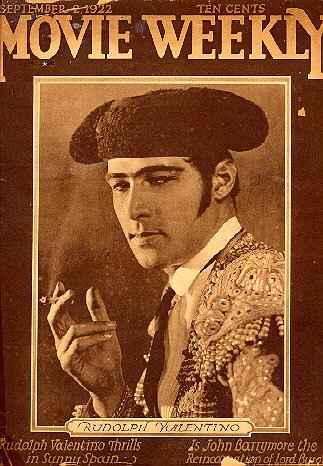 MOVIE WEEKLY magazine side cover 2 September 1922
