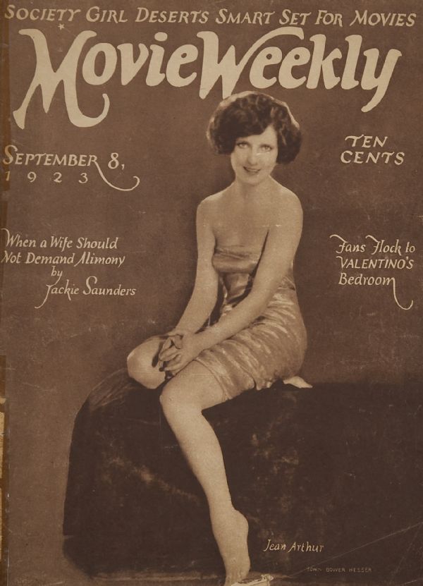MOVIE WEEKLY magazine side cover 8 September 1923