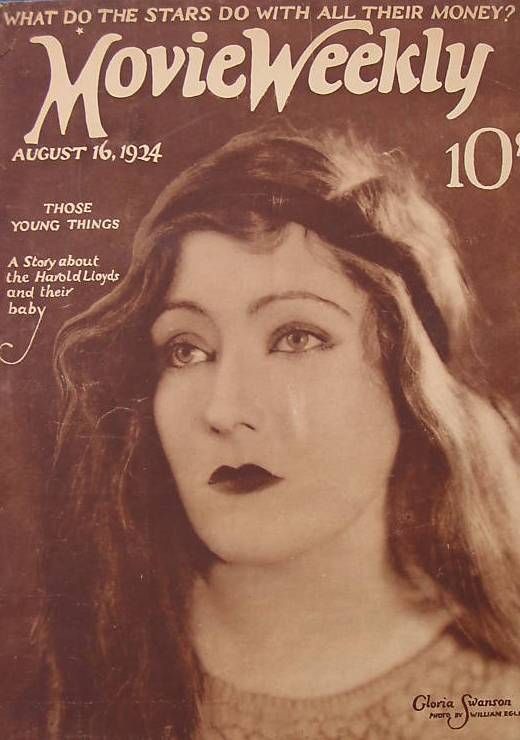MOVIE WEEKLY magazine side cover 16 August 1924