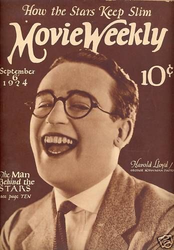 MOVIE WEEKLY magazine side cover 6 September 1924