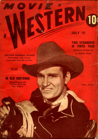 MOVIE WESTERN magazine cover Issue 1 July 1941