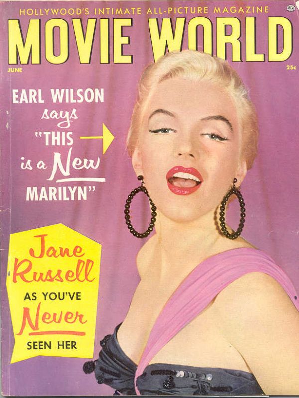 MOVIE WORLD magazine cover  Vol 6 No 3 June 1955