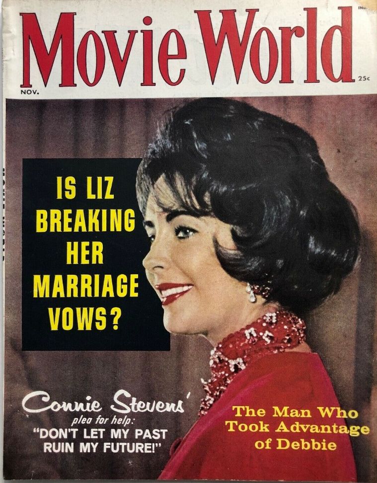 MOVIE WORLD magazine cover  Vol 5 No 6 November 1960