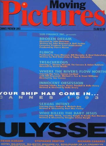 MOVING PICTURES INTERNATIONAL magazine side cover  Cannes '93  1993