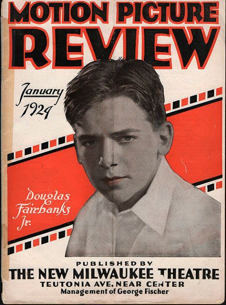 MOTION PICTURE REVIEW magazine cover January 1924