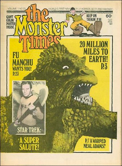 MONSTER TIMES magazine cover Issue 20  1973