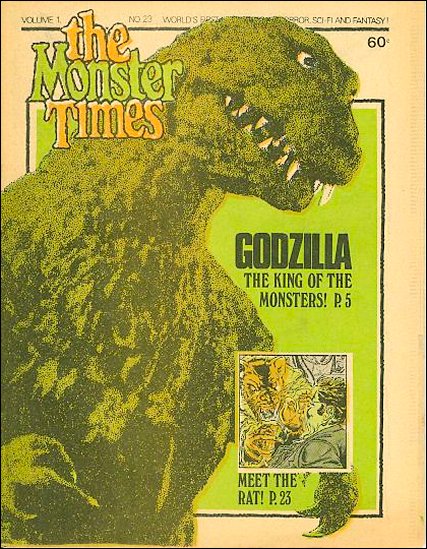 MONSTER TIMES magazine cover Issue 23  1973