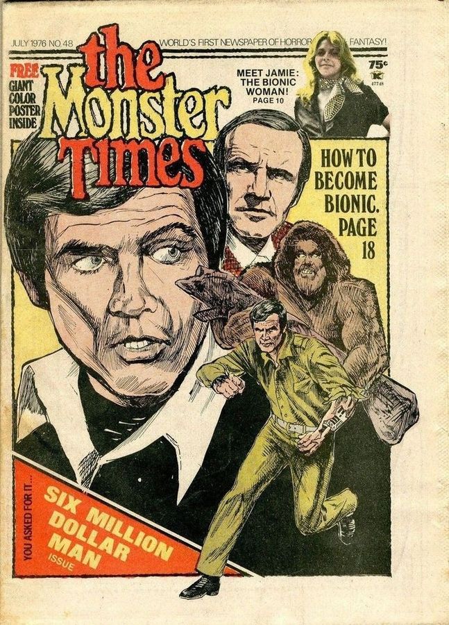 MONSTER TIMES magazine cover Issue 48  1976