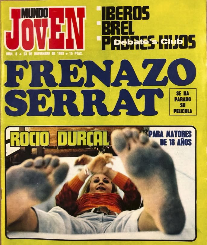 MUNDO JOVEN magazine side cover Issue 8   1968