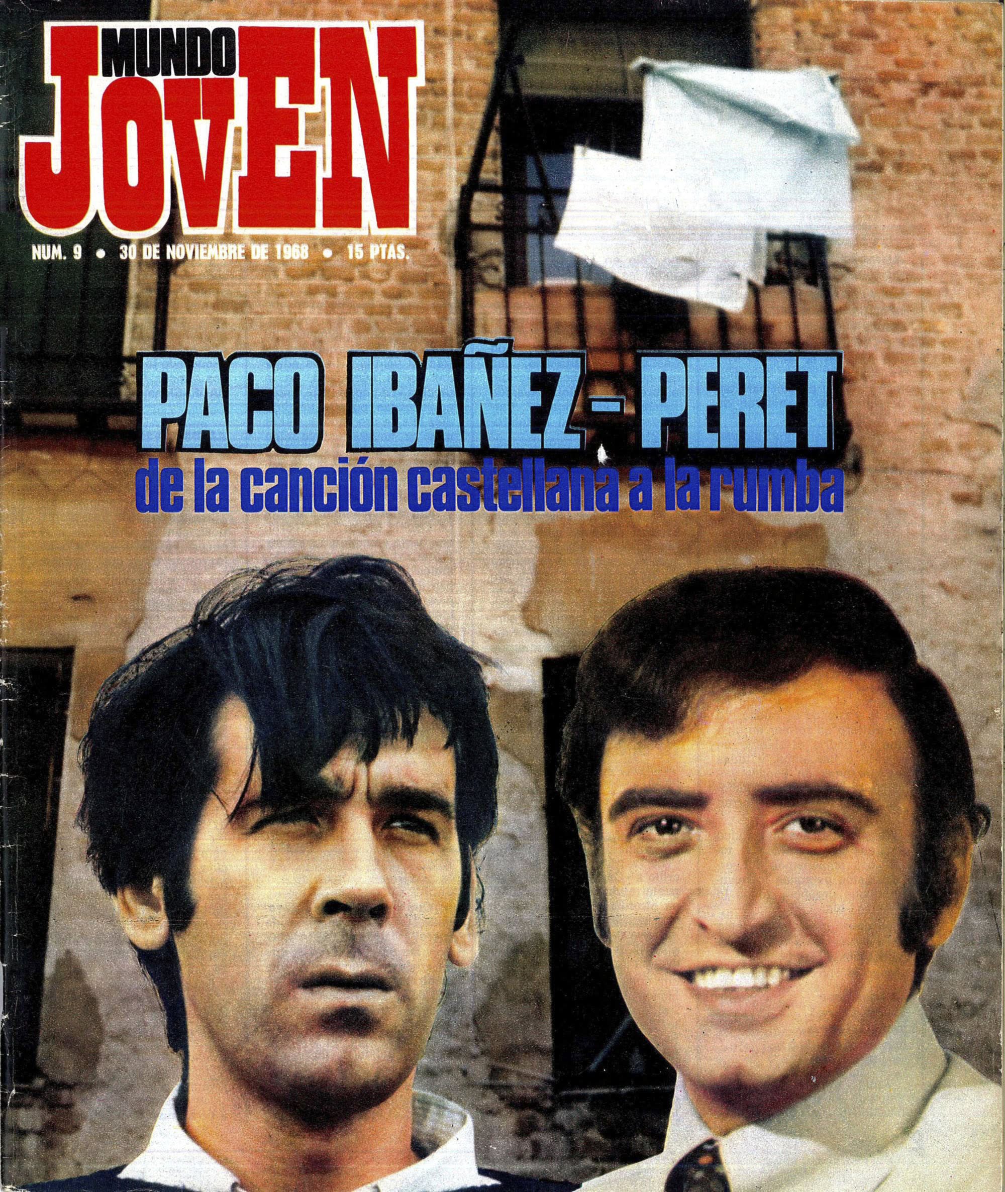 MUNDO JOVEN magazine side cover Issue 9   1968