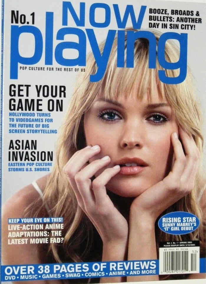 NOW PLAYING (2005) magazine side cover Issue 1 Spring 2005