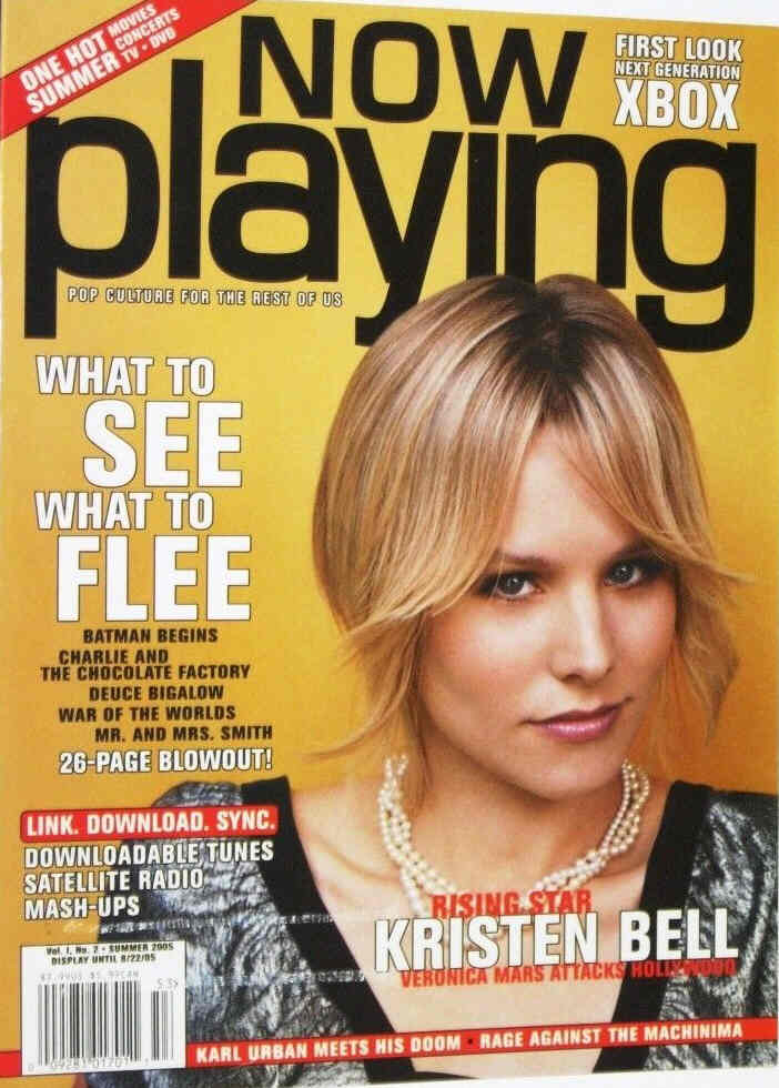 NOW PLAYING (2005) magazine side cover Issue 2 Summer 2005