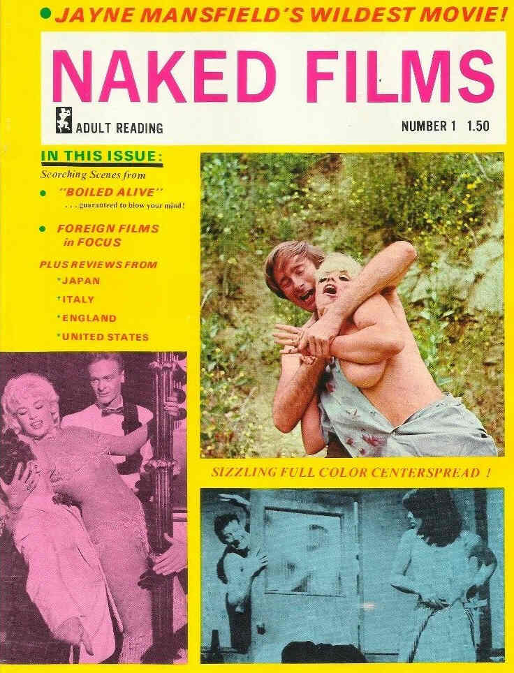 NAKED FILMS magazine side cover Issue 1  1968