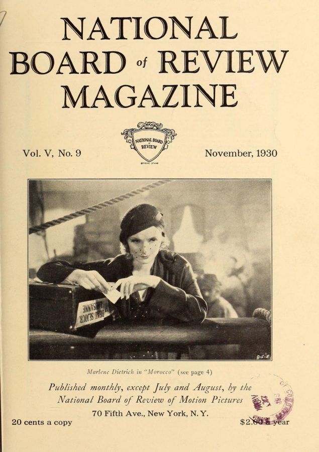 Marlene Dietrich magazine cover