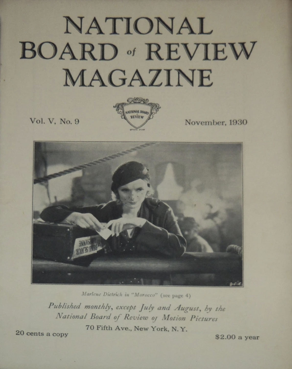 NATIONAL BOARD OF REVIEW MAGAZINE