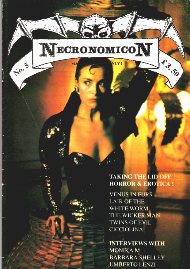 NECRONOMICON magazine side cover Issue 5  1995