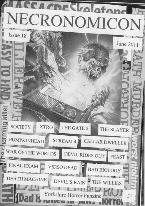 NECRONOMICON (Neil) magazine cover Issue 18 July/August 2011