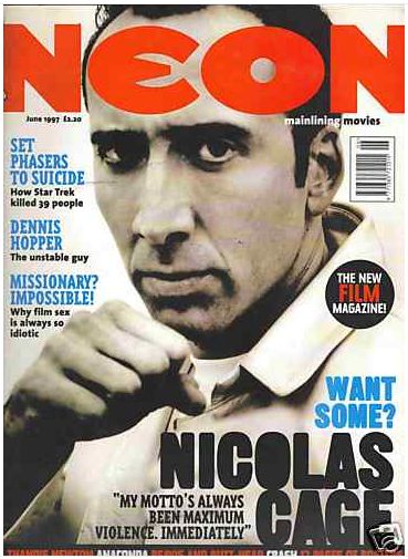 NEON magazine side cover Issue 6 June 1997