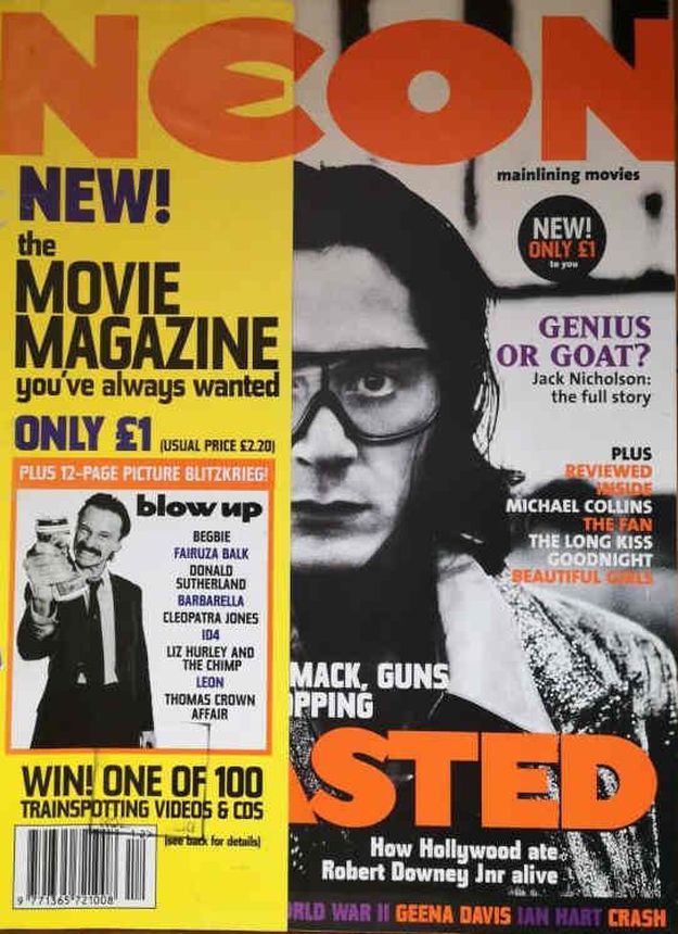 NEON magazine side cover  December 1996/ January 1997 
