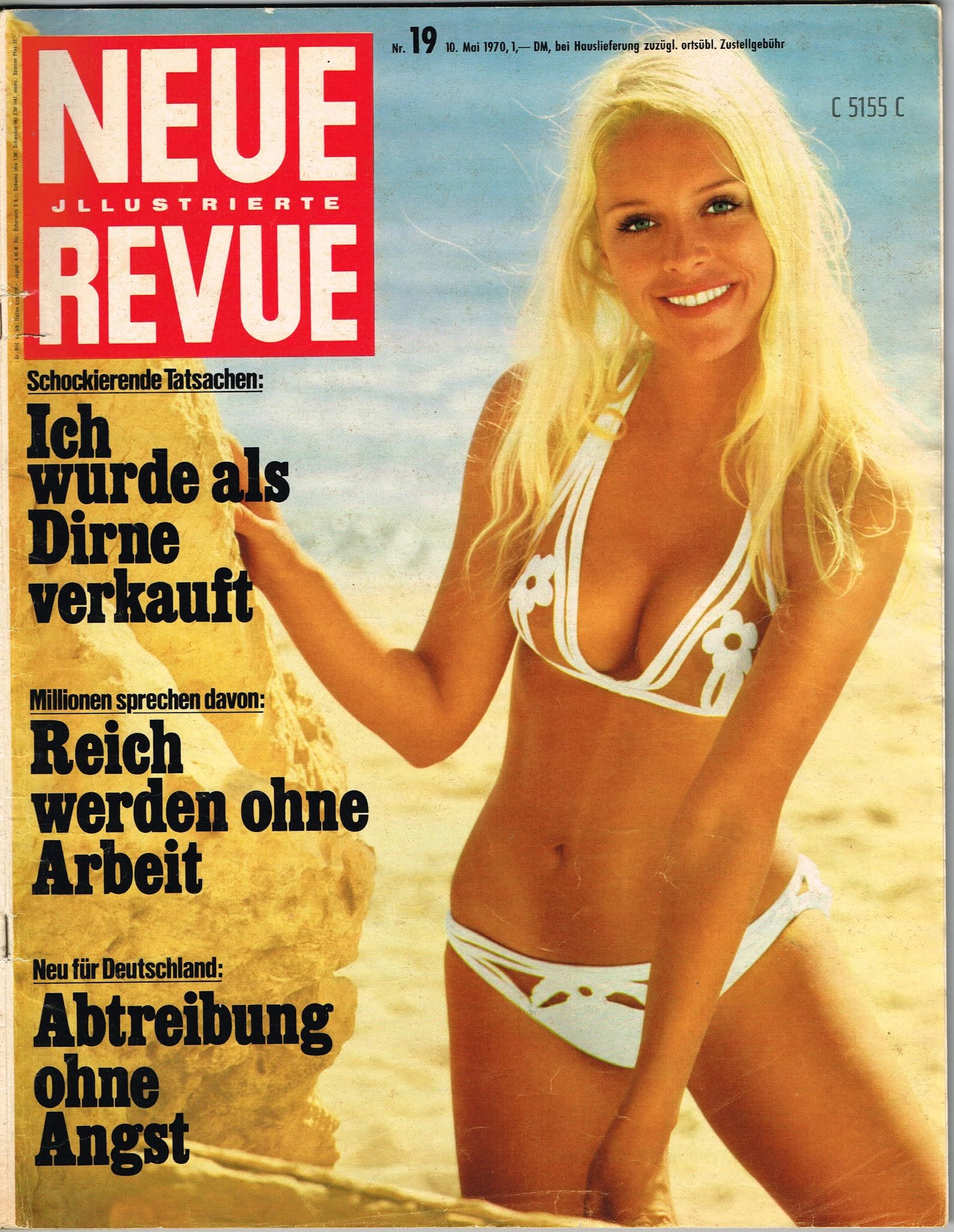 NEUE REVUE magazine side cover Issue 19   1970
