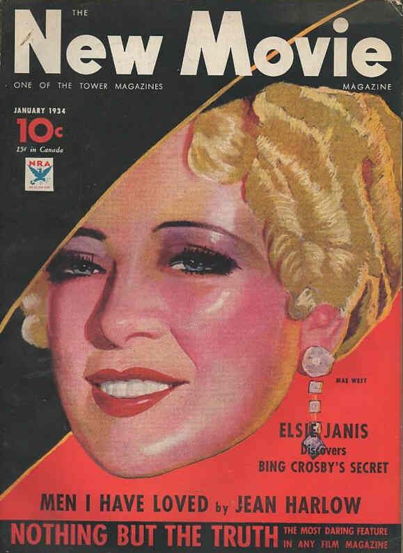 NEW MOVIE | THE magazine side cover Issue 50 January 1934