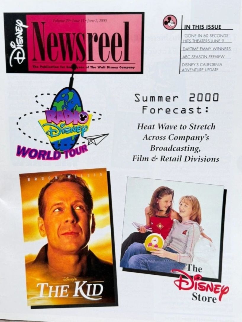 DISNEY NEWSREEL magazine side cover 2 June 2000