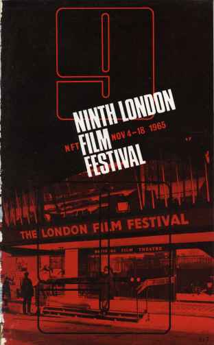 NFT LONDON FILM FESTIVAL GUIDES magazine cover November 1965