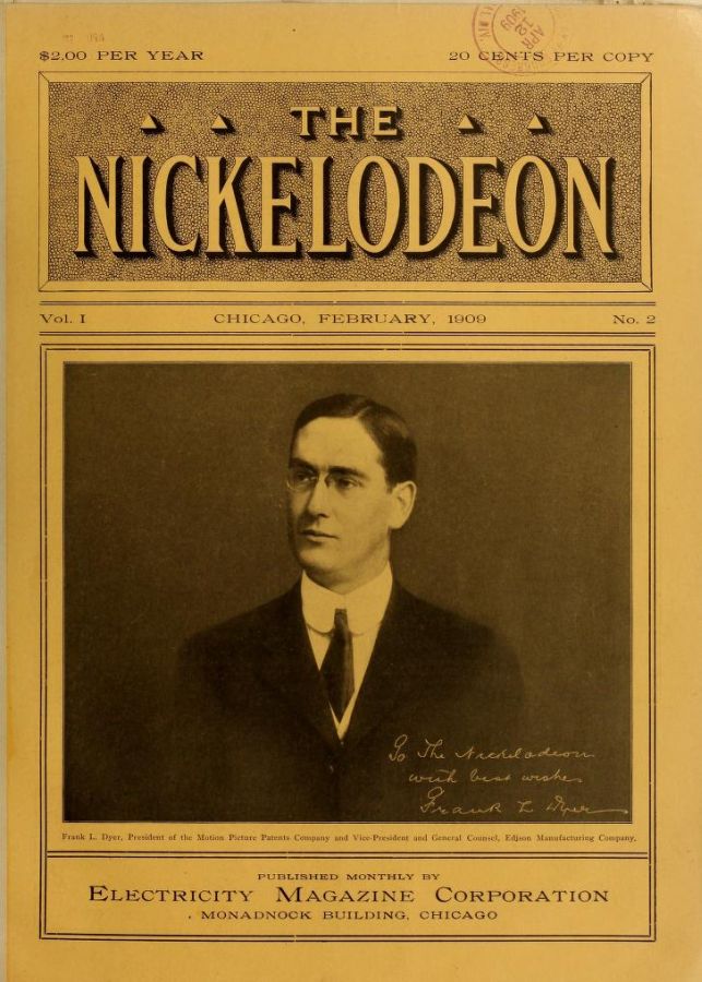 NICKELODEON magazine cover Issue 2 February 1909