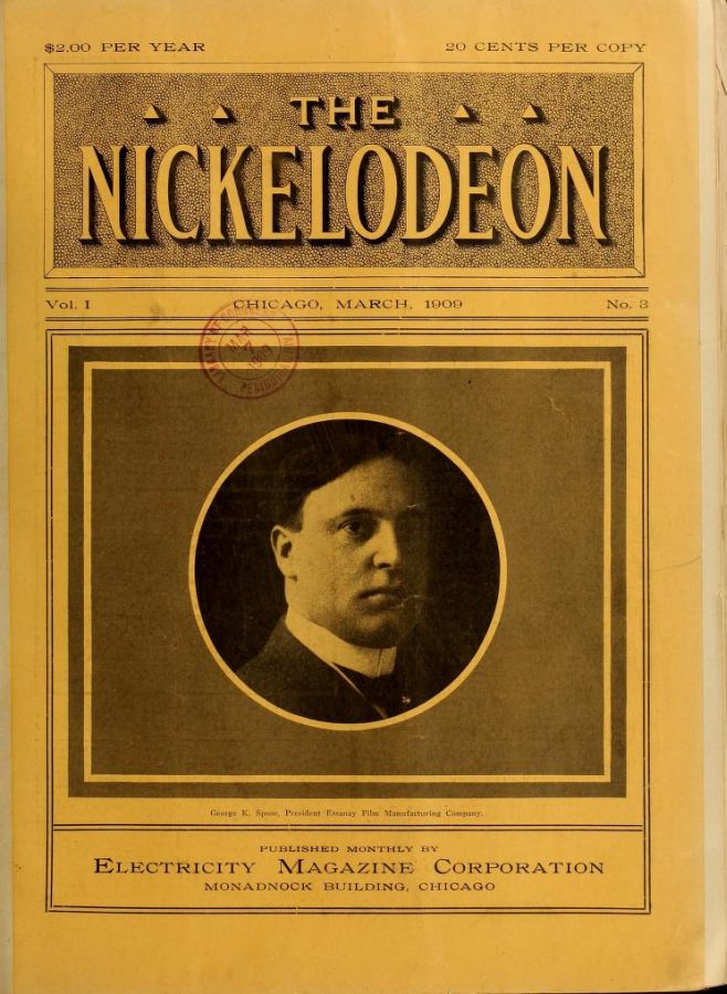 NICKELODEON magazine cover Issue 3 March 1909