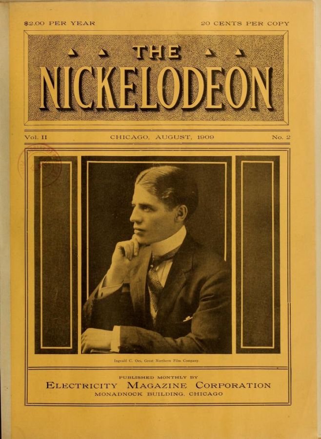 NICKELODEON magazine cover  Vol 2 # 2 August 1909