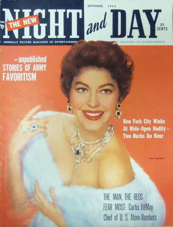 NIGHT AND DAY magazine cover  September 1954
